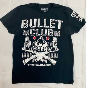 AEW Pro Wrestling Tees "Kenny Omega Bullet Club The Cleaner" T-Shirt Large (L)